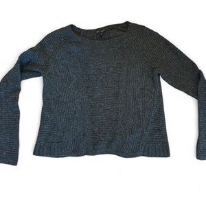Eileen Fisher Charcoal Knit Top